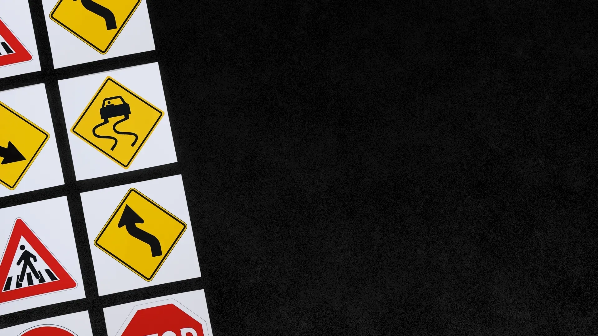 Saudi Traffic Signs Background