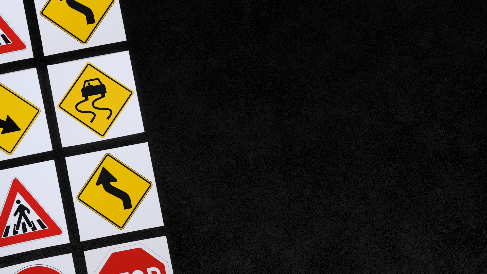 Saudi Traffic Signs Background